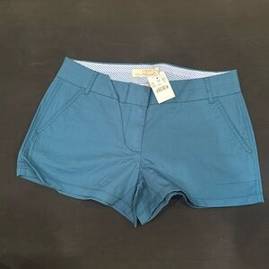 NWT J. Crew Blue Chino Shorts